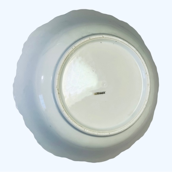 Fruit Salad Bowl Early 20th Century, Art Pottery Bavarian Germany Purple Floral - Picture 3 of 7